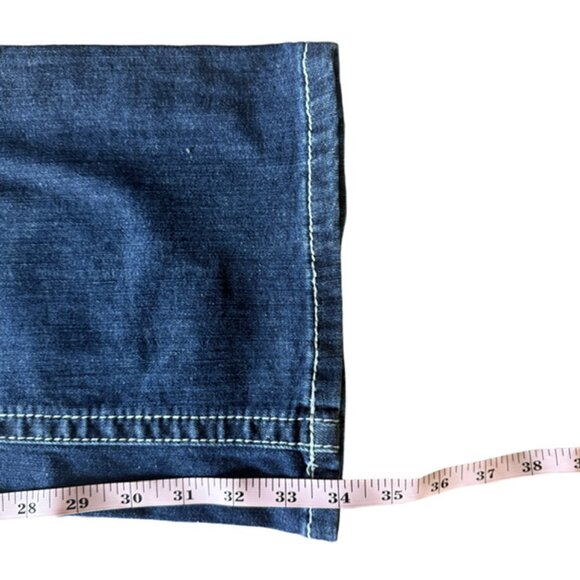 ARIAT π REAL Denim Mid Rise Bootcut Jeans Entwined Stitch Size 31L - Picture 15 of 15